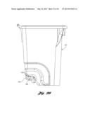 WHEELED CONTAINER WITH REPOSITIONABLE AXLE diagram and image