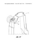 WHEELED CONTAINER WITH REPOSITIONABLE AXLE diagram and image