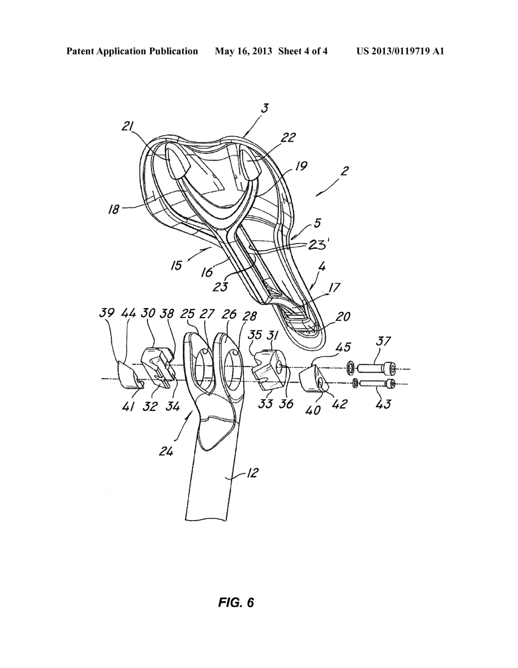 Bicycle Saddle Structure Comprising Means for Mounting the Saddle on a     Bicycle Seat Post - diagram, schematic, and image 05