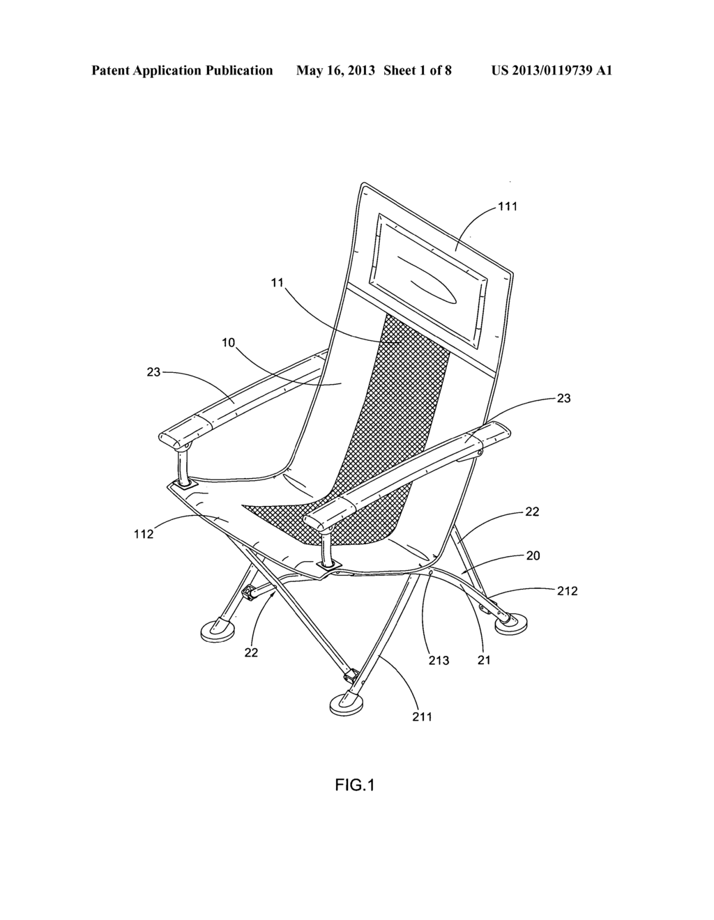 Foldable Chair - diagram, schematic, and image 02