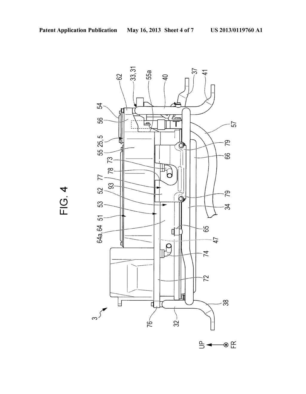 ELECTRIC VEHICULAR POWER CONTROLLER SUPPORT STRUCTURE AND ELECTRIC VEHICLE - diagram, schematic, and image 05