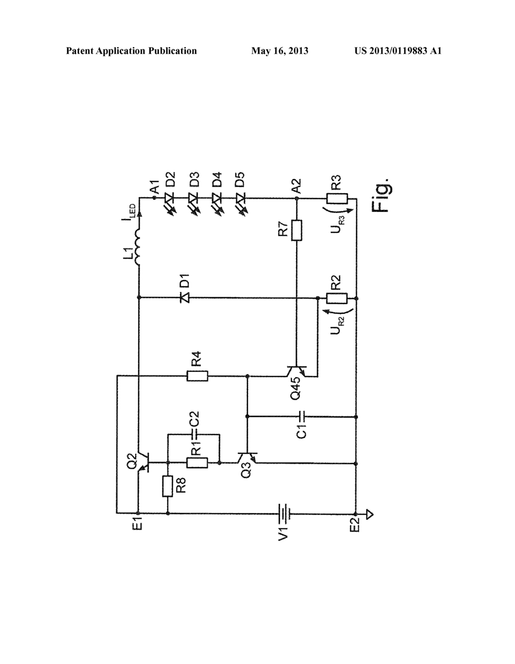 BUCK CONVERTER AND METHOD FOR PROVIDING A CURRENT FOR AT LEAST ONE LED - diagram, schematic, and image 02