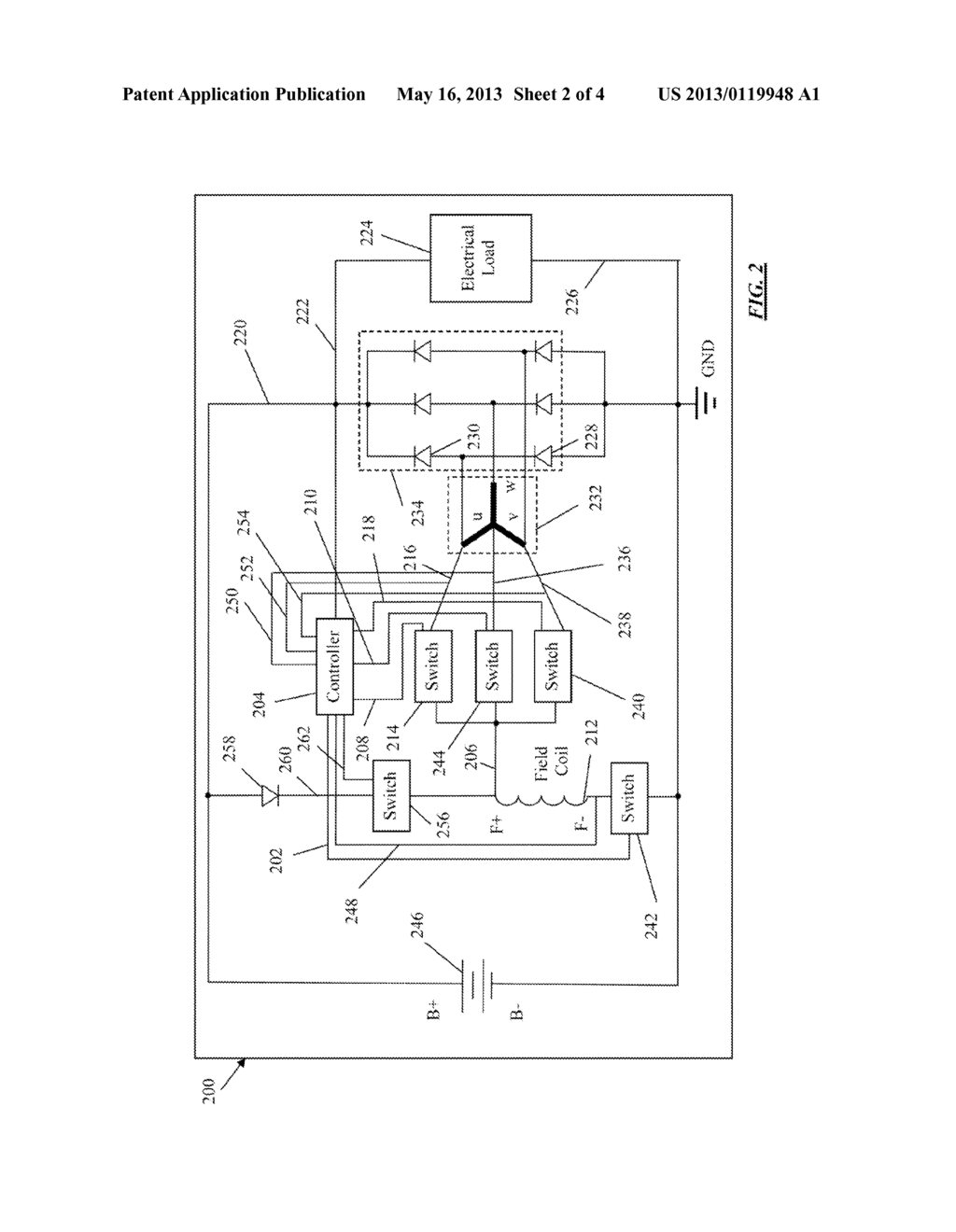 SELF-ENERGIZING VOLTAGE REGULATOR WITH IMPROVED TRANSIENT RECOVERY - diagram, schematic, and image 03