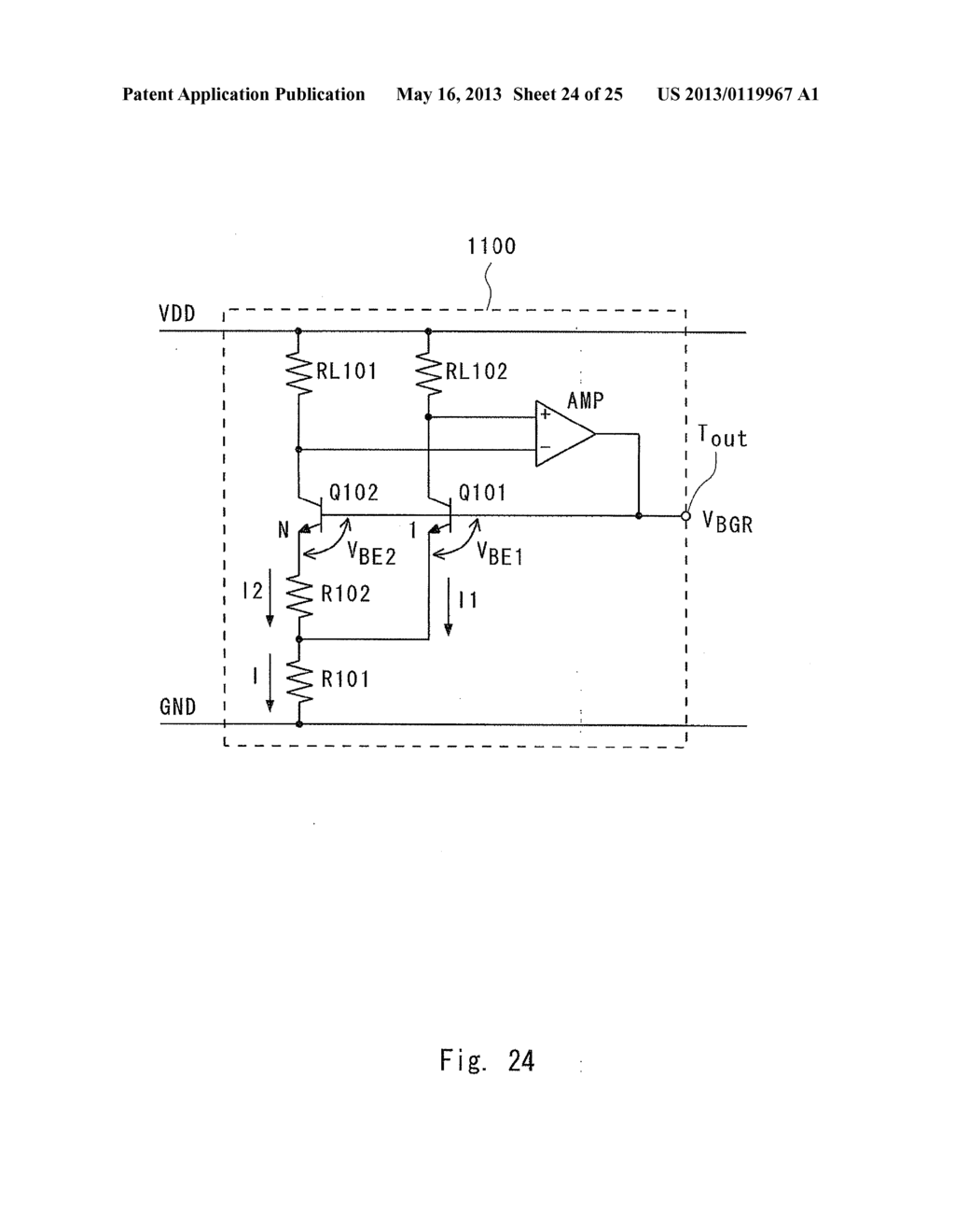 BANDGAP REFERENCE CIRCUIT AND POWER SUPPLY CIRCUIT - diagram, schematic, and image 25