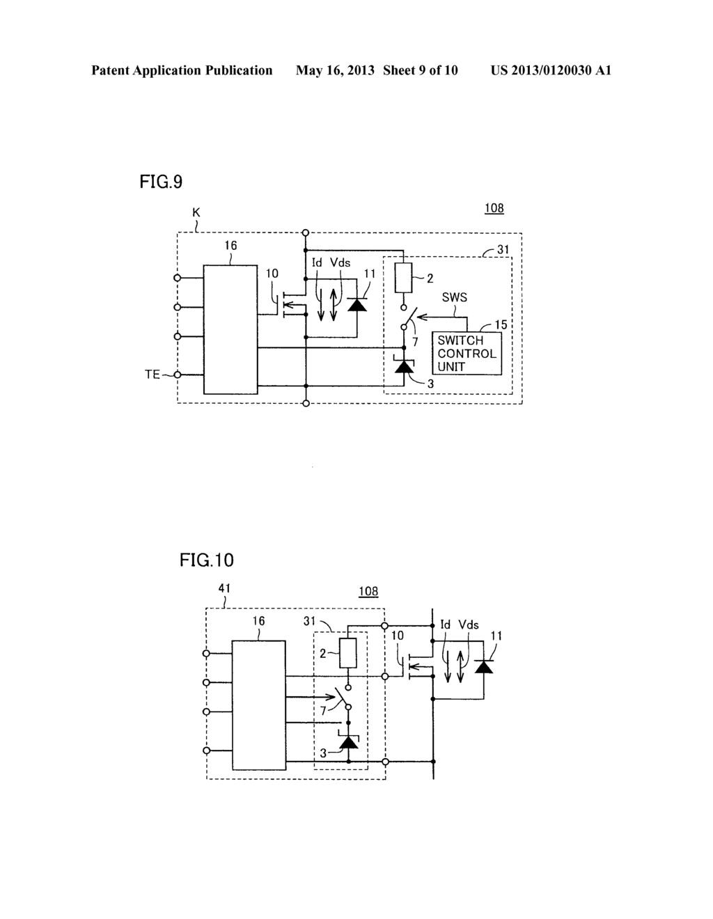 SEMICONDUCTOR DEVICE MEASURING VOLTAGE APPLIED TO SEMICONDUCTOR SWITCH     ELEMENT - diagram, schematic, and image 10