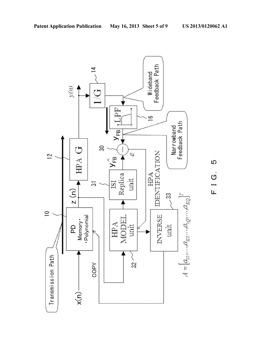 ADAPTIVE LINEARIZER WITH NARROWBAND FEEDBACK PATH - diagram, schematic, and image 06