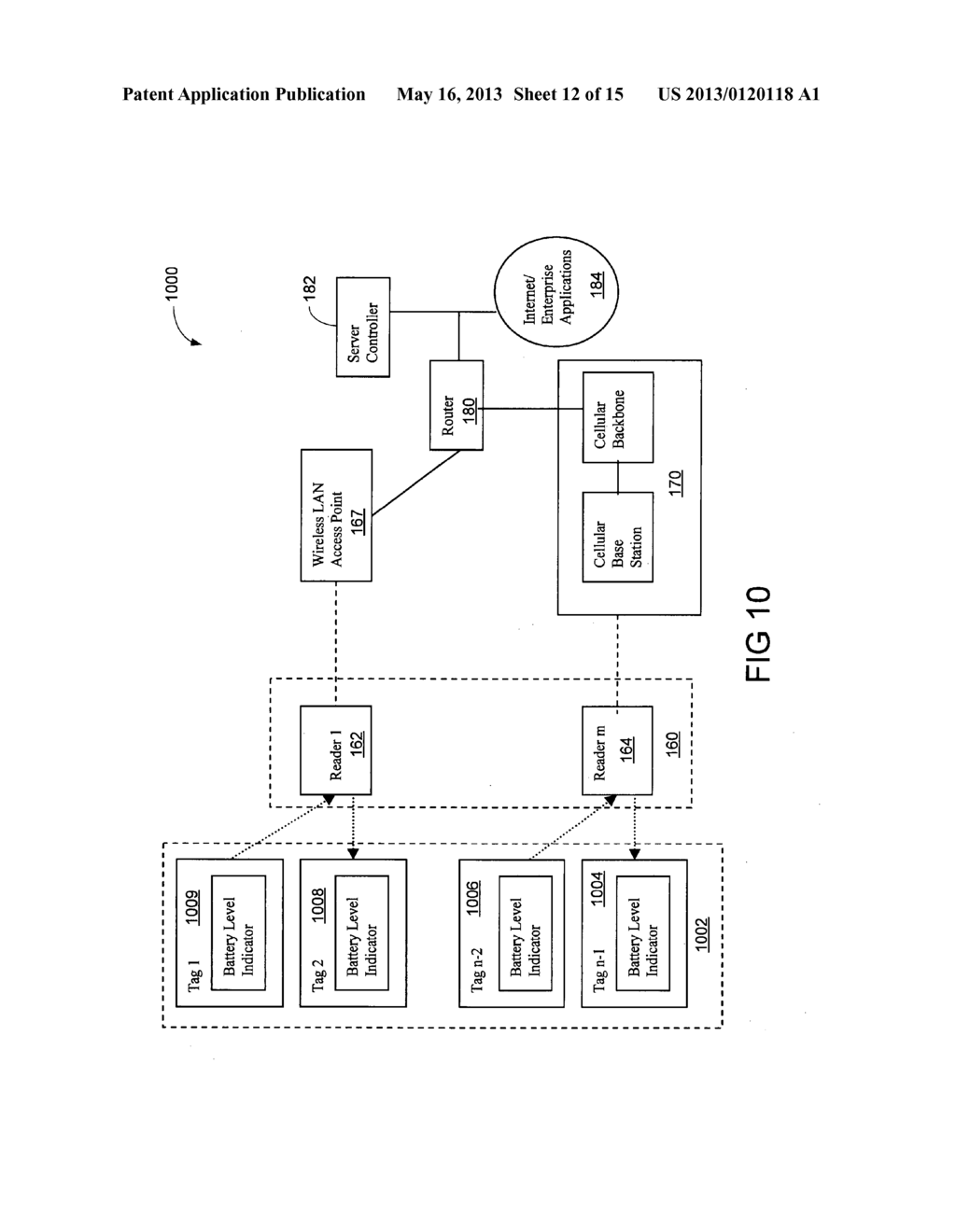 Method and Apparatus for Power Management for a Radio Frequency     Identification System - diagram, schematic, and image 13