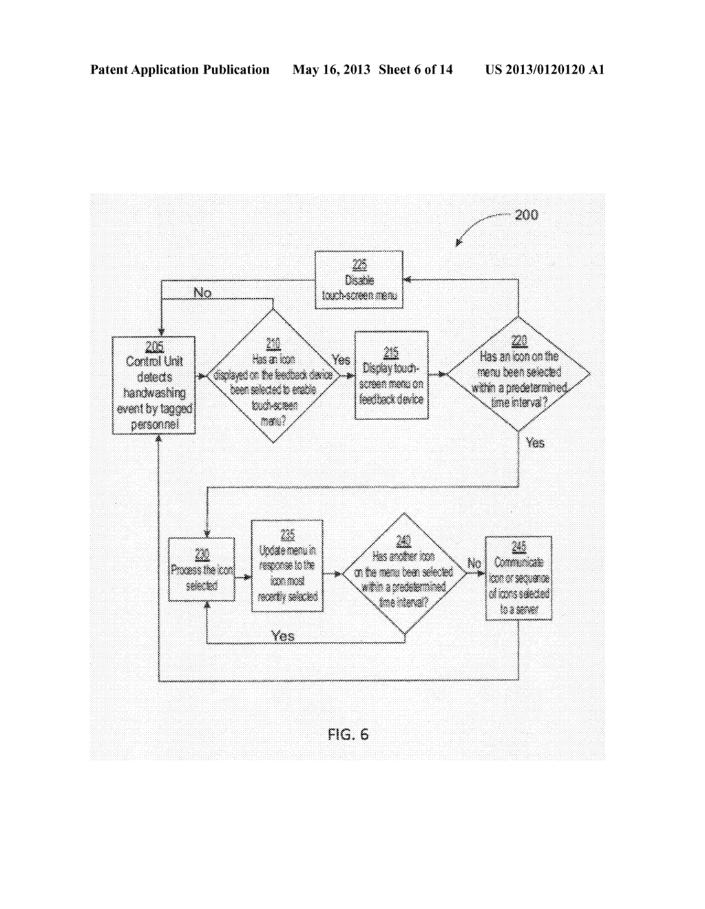 SYSTEMS AND METHODS FOR USING A HAND HYGIENE COMPLIANCE SYSTEM TO IMPROVE     WORKFLOW - diagram, schematic, and image 07