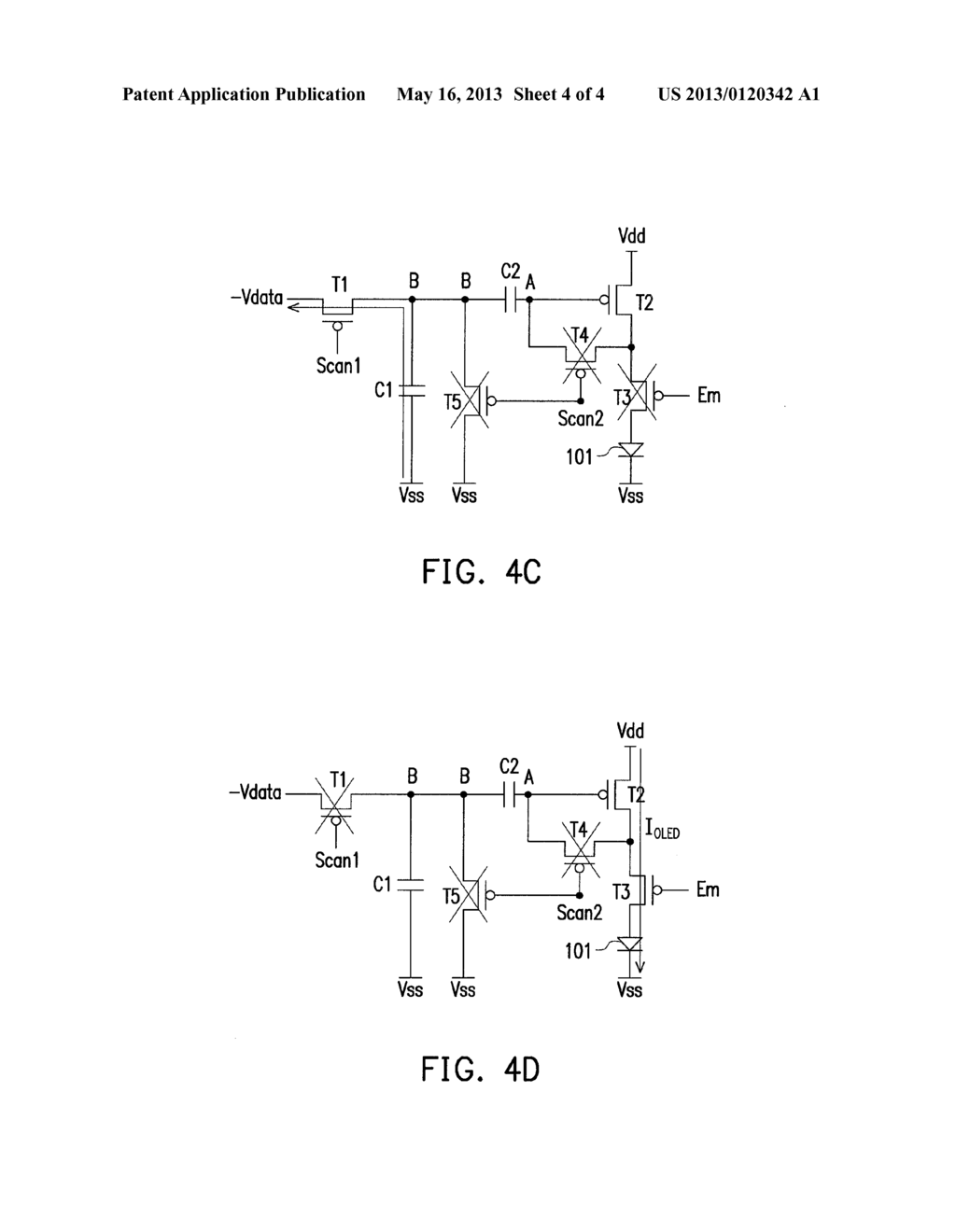 LIGHT-EMITTING COMPONENT DRIVING CIRCUIT AND RELATED PIXEL CIRCUIT AND     APPLICATIONS USING THE SAME - diagram, schematic, and image 05