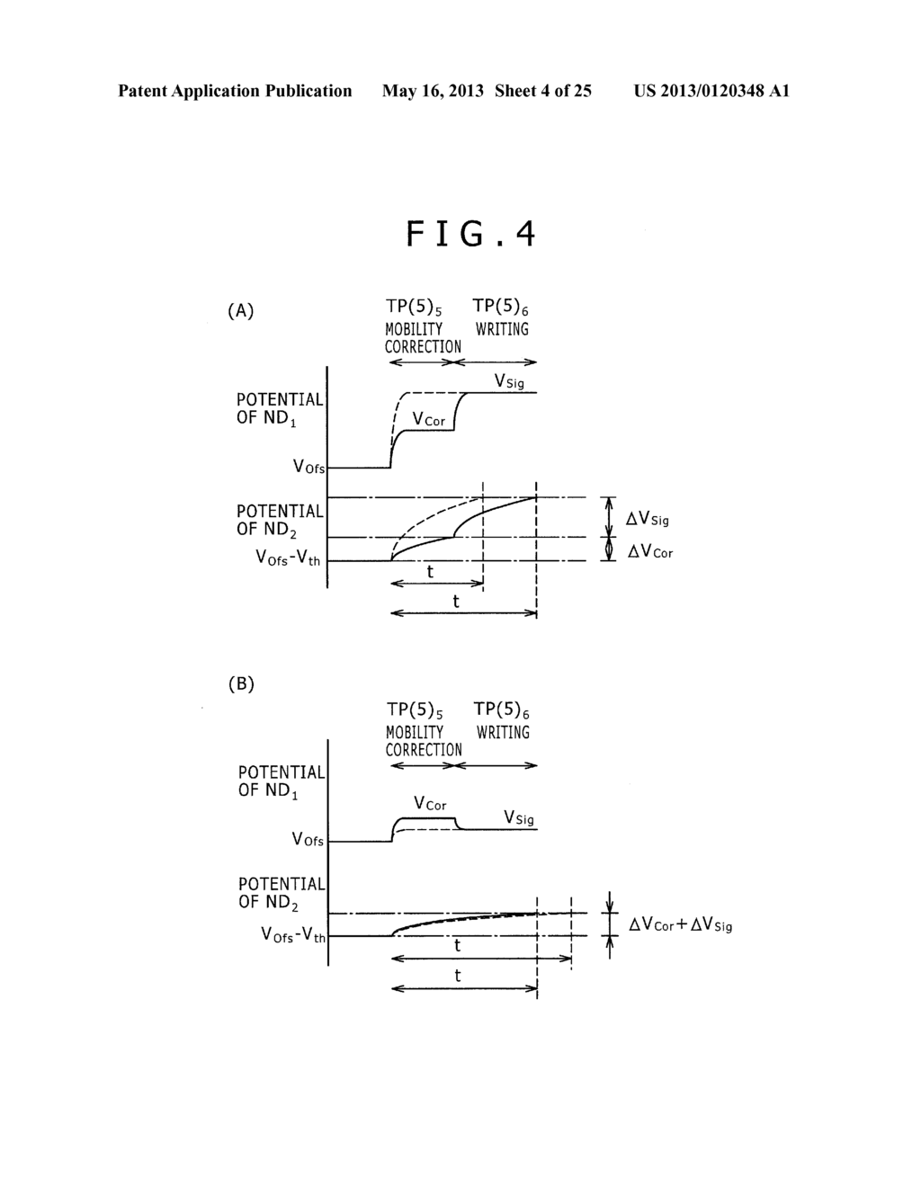 DRIVING METHOD FOR ORGANIC ELECTROLUMINESCENCE LIGHT EMITTING SECTION - diagram, schematic, and image 05