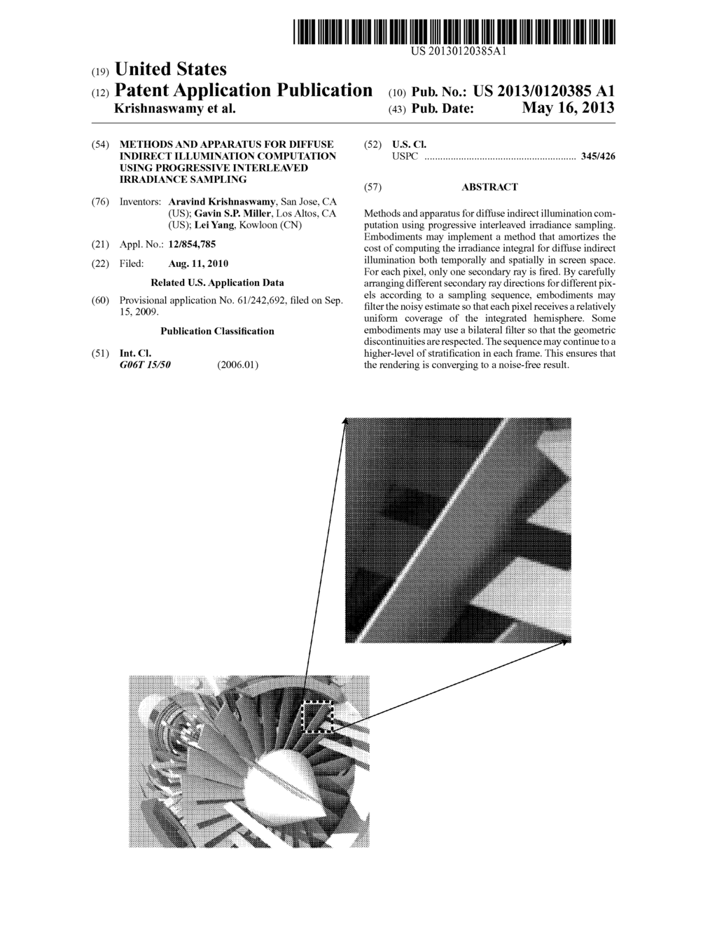 Methods and Apparatus for Diffuse Indirect Illumination Computation using     Progressive Interleaved Irradiance Sampling - diagram, schematic, and image 01