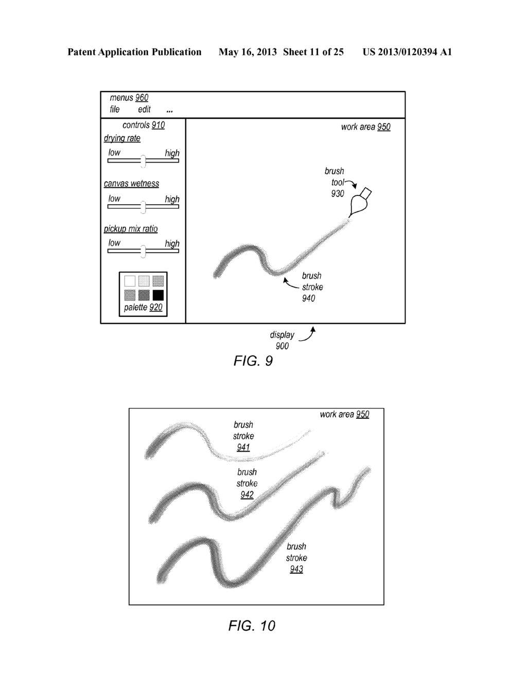 System and Method for Natural Media Painting Using Automatic Brush     Cleaning and Filling Modes - diagram, schematic, and image 12