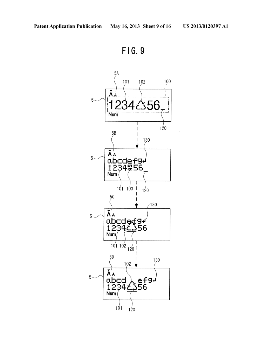 DISPLAY DEVICE AND NON-TRANSITORY COMPUTER-READABLE MEDIUM STORING DISPLAY     CONTROL PROGRAM - diagram, schematic, and image 10