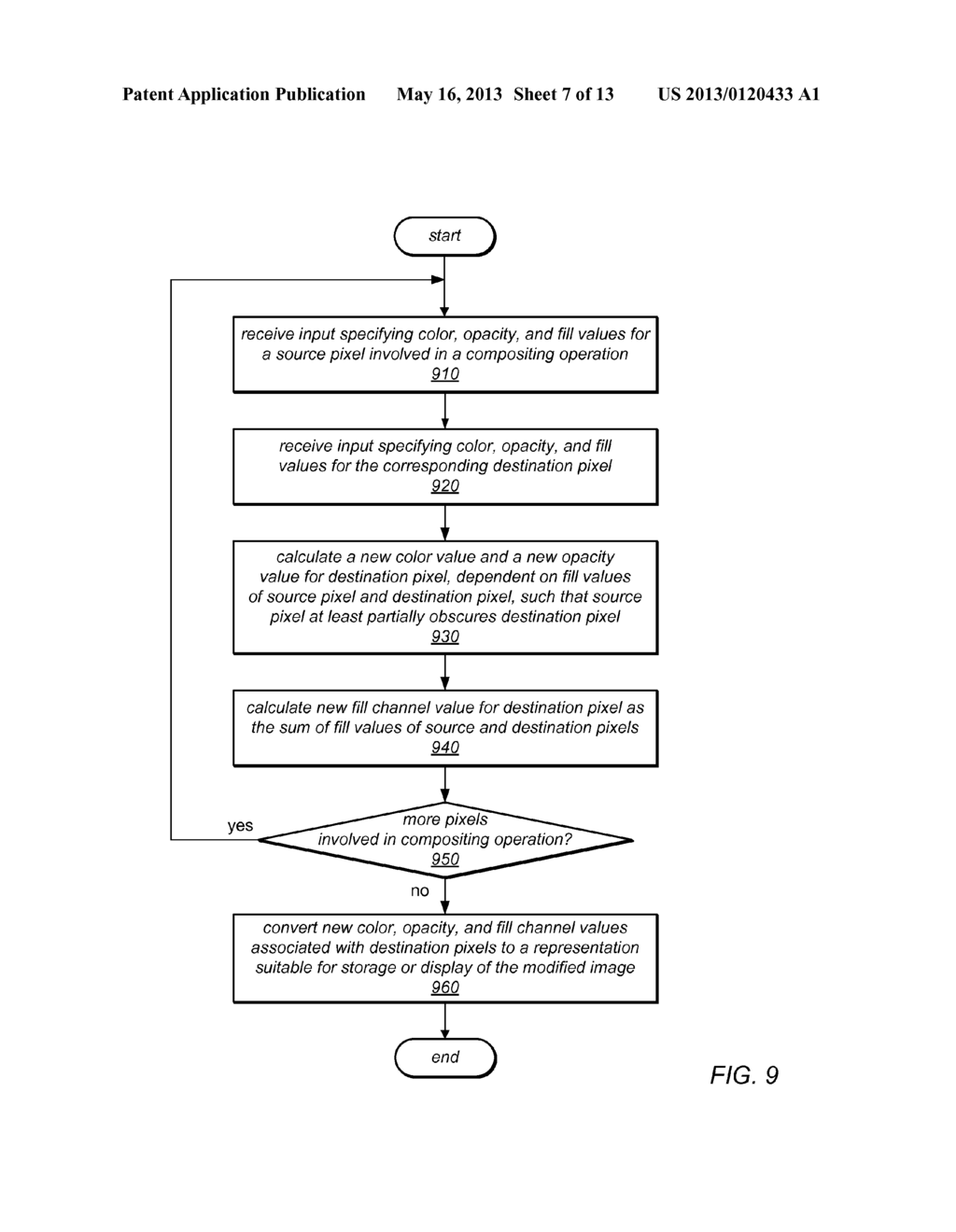 System and Method for Simulation of Brush-Based Painting In a Color Space     That Includes a Fill Channel - diagram, schematic, and image 08