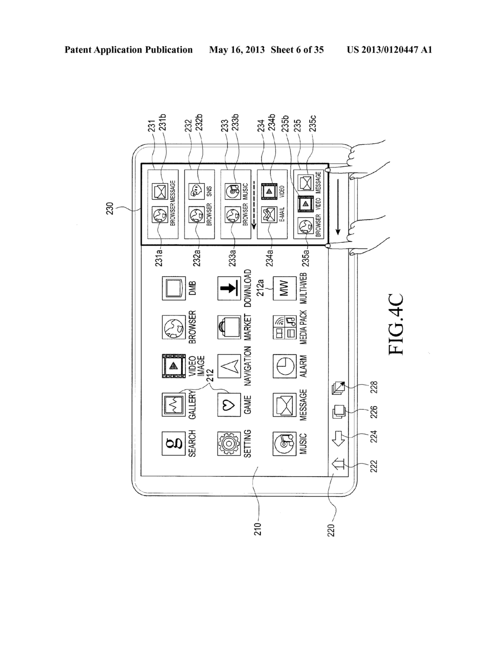 MOBILE DEVICE FOR EXECUTING MULTIPLE APPLICATIONS AND METHOD THEREOF - diagram, schematic, and image 07