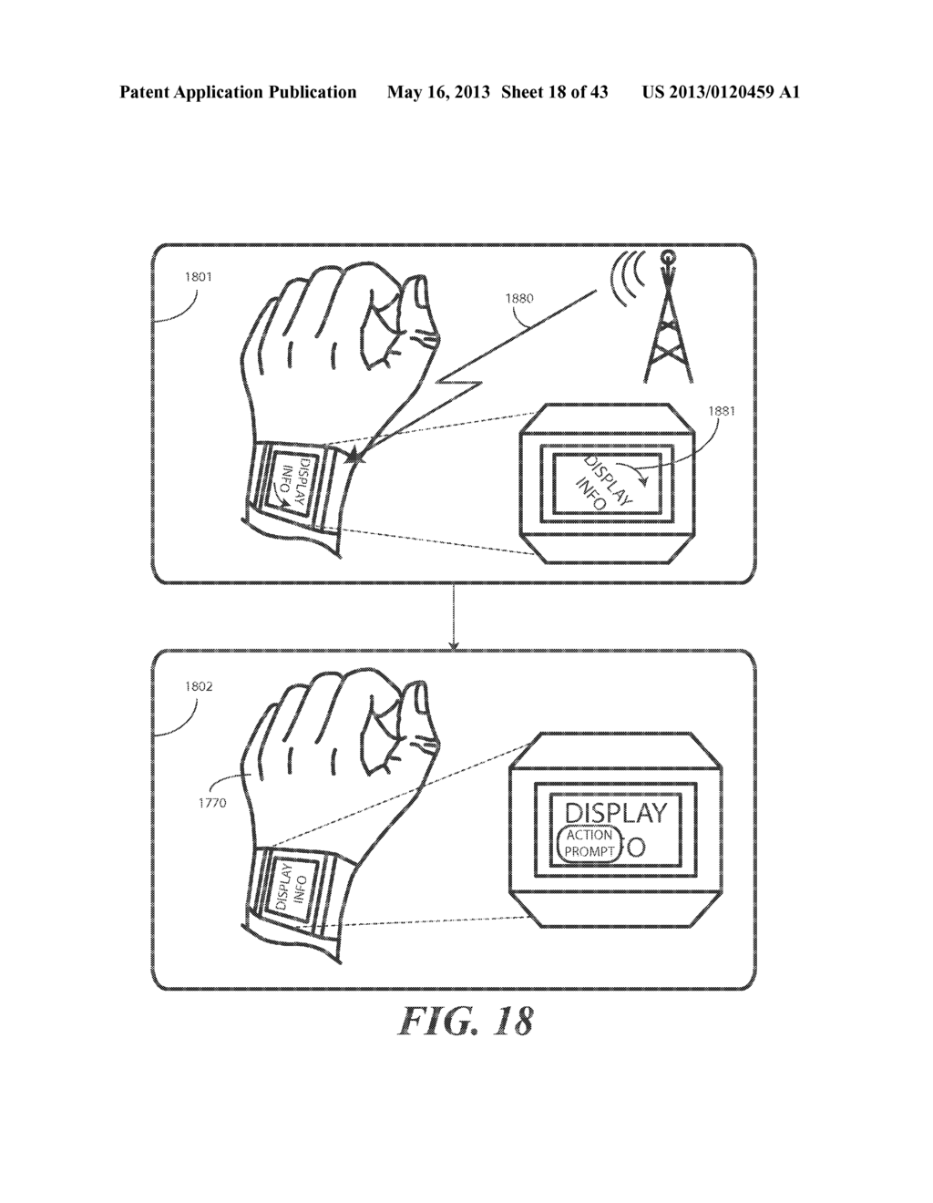 Display Device, Corresponding Systems, and Methods for Orienting Output on     a Display - diagram, schematic, and image 19