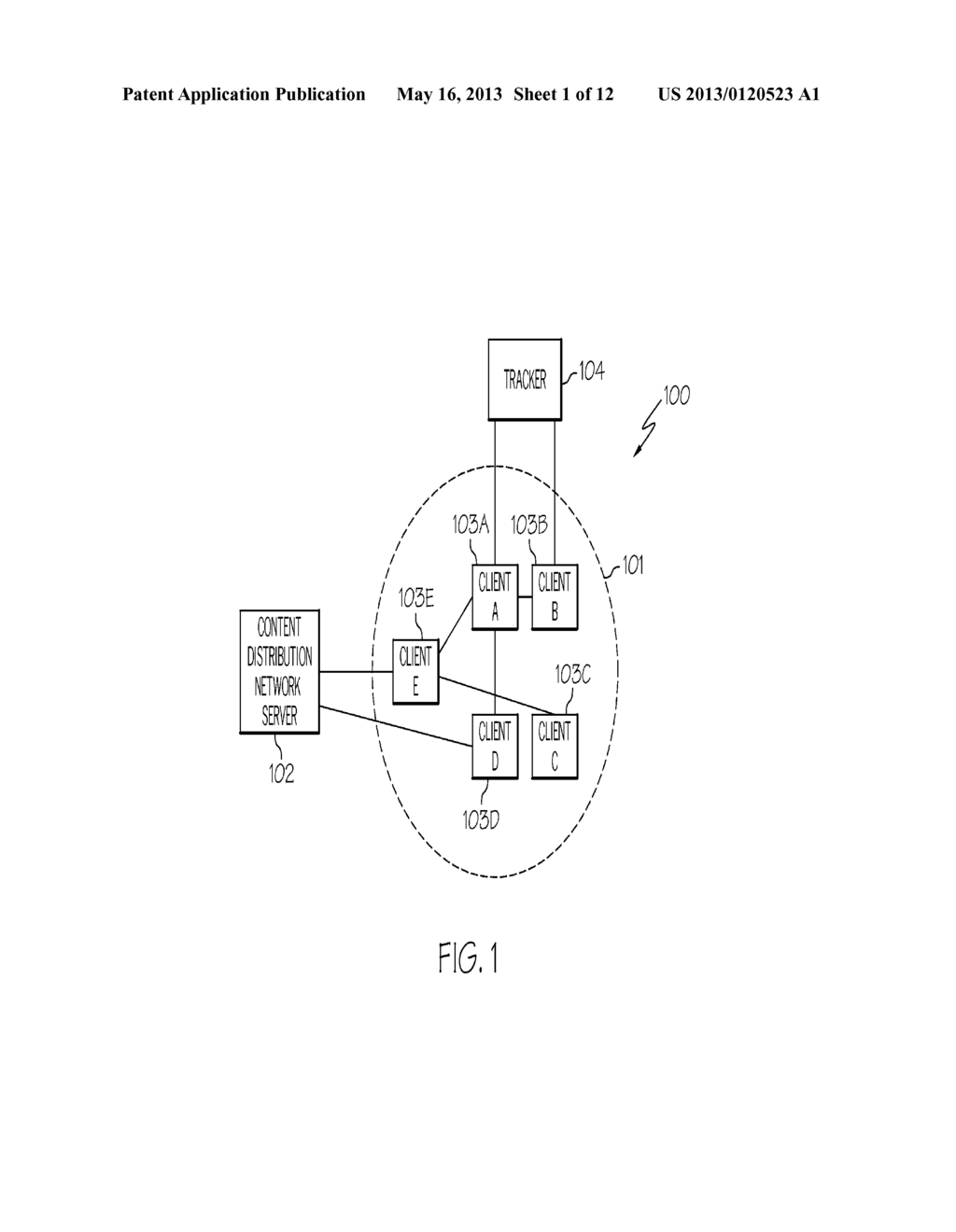 EFFICIENTLY DISTRIBUTING VIDEO CONTENT USING A COMBINATION OF A     PEER-TO-PEER NETWORK AND A CONTENT DISTRIBUTION NETWORK - diagram, schematic, and image 02