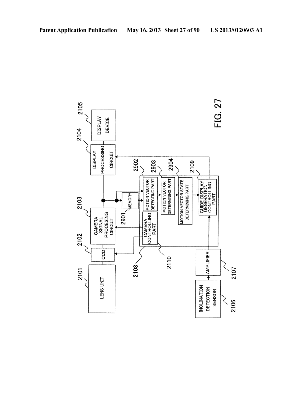 IMAGE PICKUP APPARATUS WITH INCLINATION GUIDE DISPLAY - diagram, schematic, and image 28