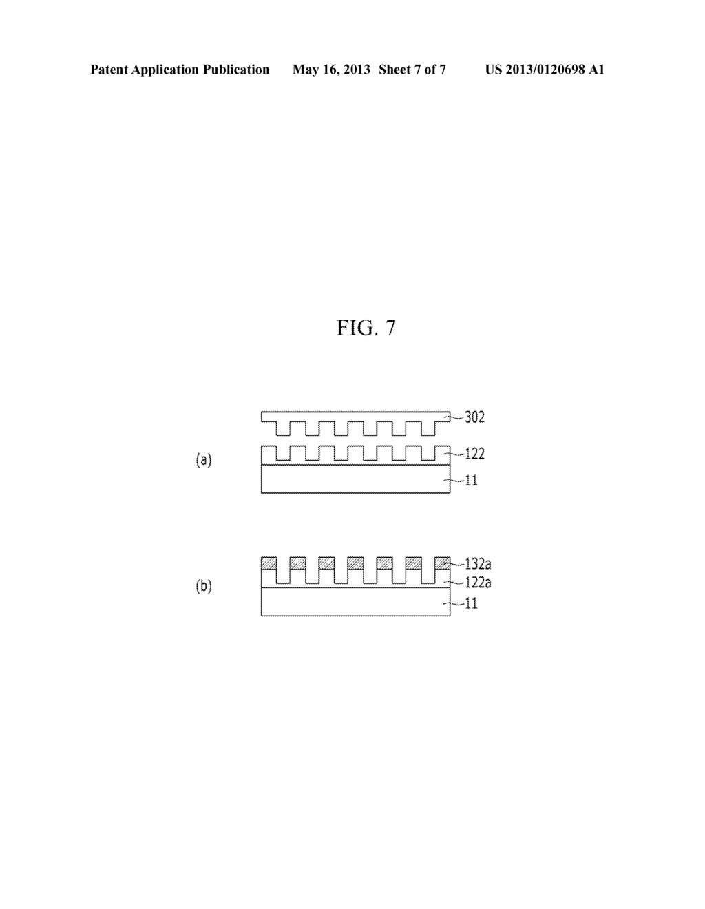 LIQUID CRYSTAL DISPLAY INCLUDING WIRE GRID POLARIZER AND MANUFACTURING     METHOD THEREOF - diagram, schematic, and image 08