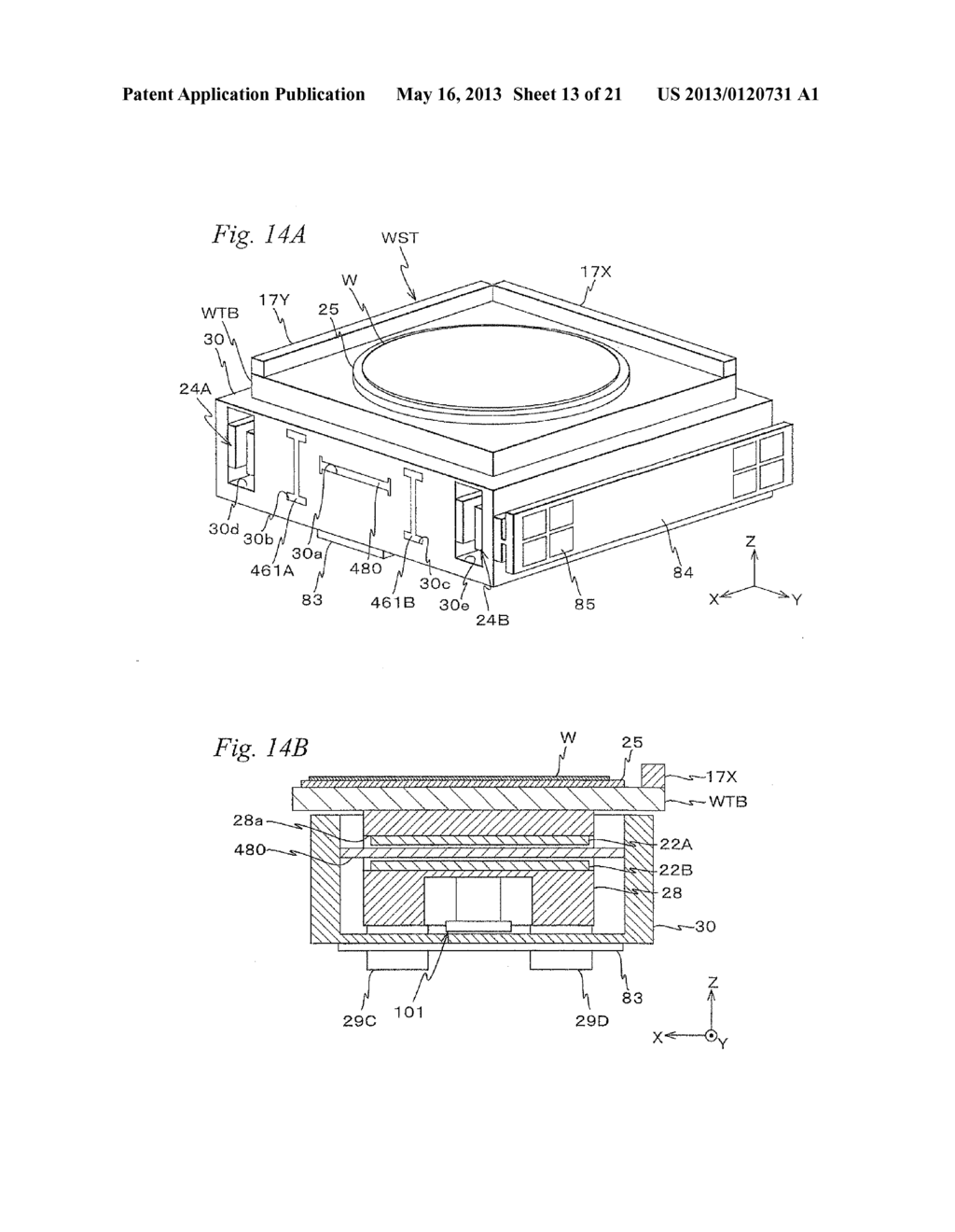 STAGE UNIT, EXPOSURE APPARATUS, AND EXPOSURE METHOD - diagram, schematic, and image 14