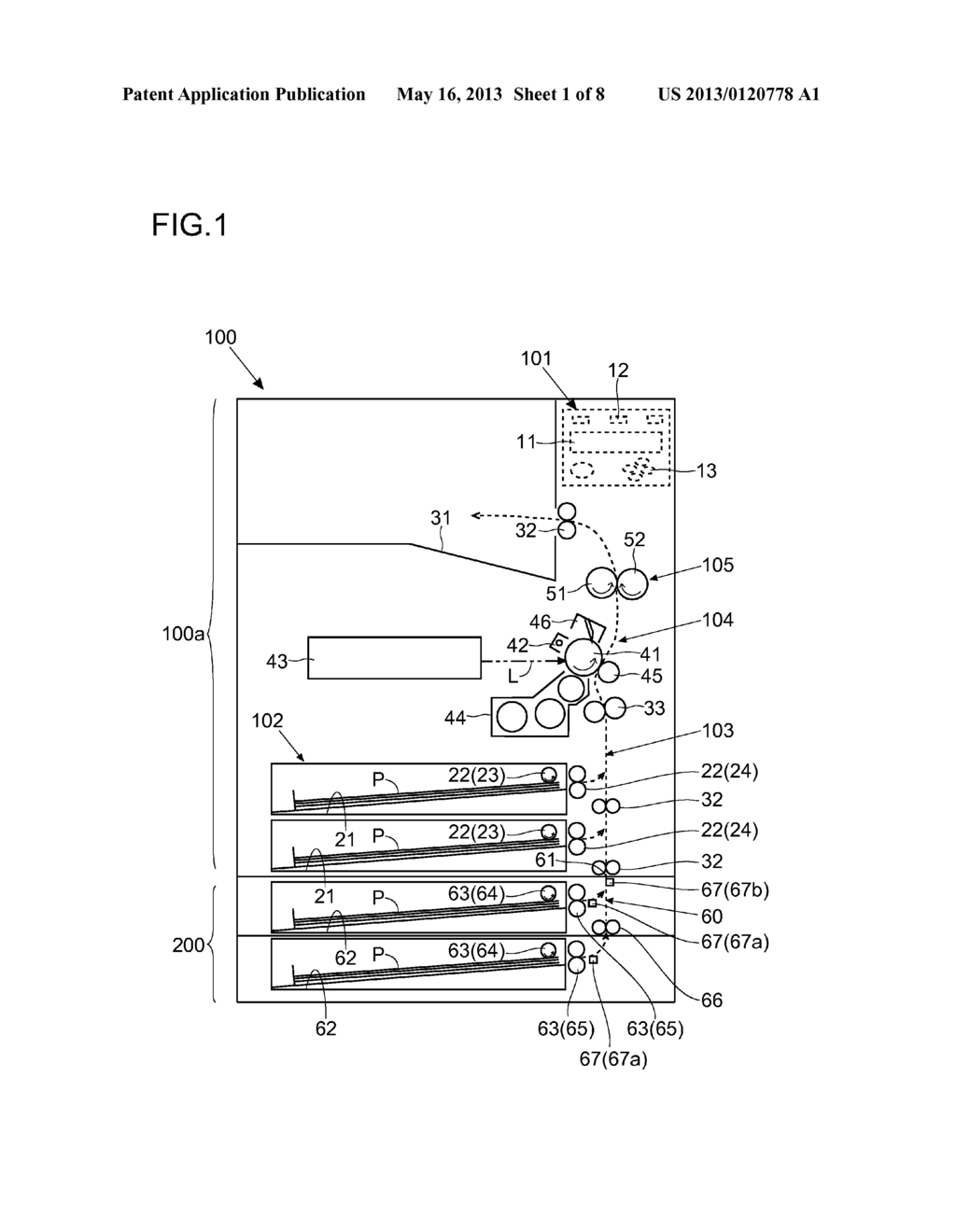 PAPER-FEEDING DEVICE AND IMAGE FORMING APPARATUS - diagram, schematic, and image 02