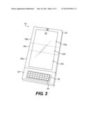 HANDHELD ELECTRONIC DEVICE HAVING A FLEXIBLE DISPLAY diagram and image