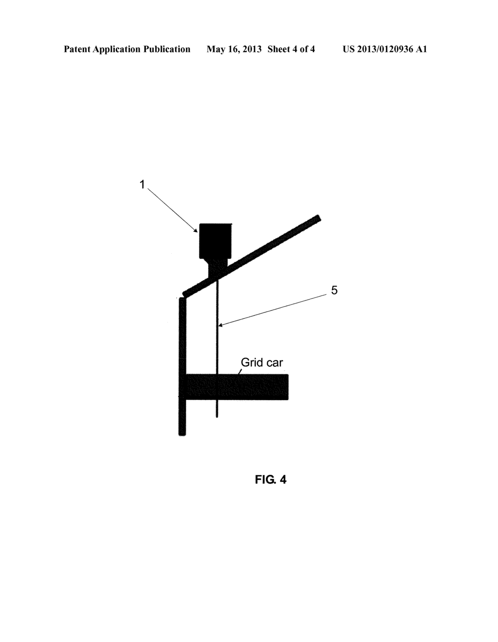 SCANNER PROTECTION CASING AND SYSTEM OF READING THE HEIGHT OF THE PELLET     BED OF GRID CARS INSIDE A GRID FURNACE COMPRISING A SCANNER PROTECTED BY     SAID CASING - diagram, schematic, and image 05