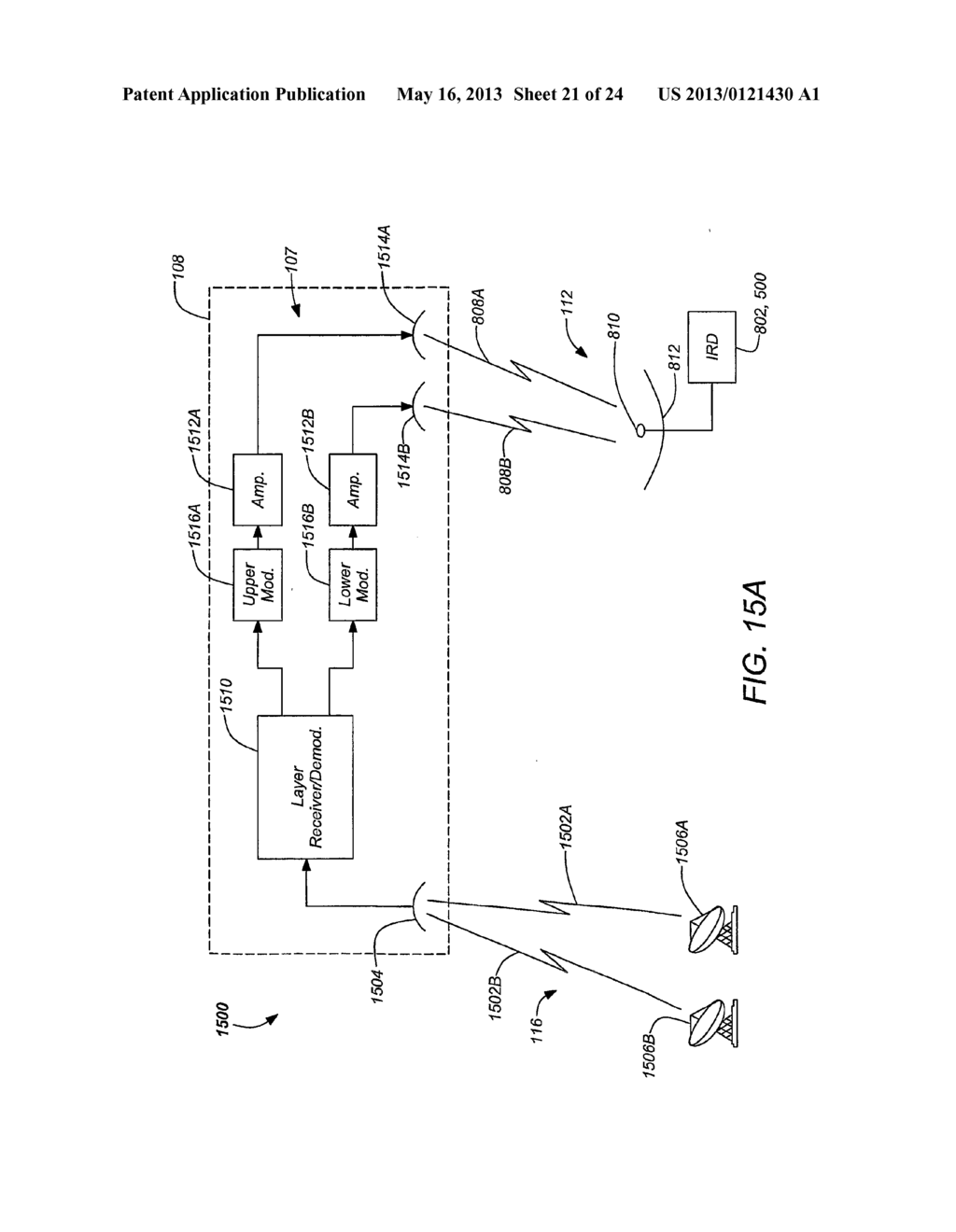 FEEDER LINK CONFIGURATIONS TO SUPPORT LAYERED MODULATION FOR DIGITAL     SIGNALS - diagram, schematic, and image 22