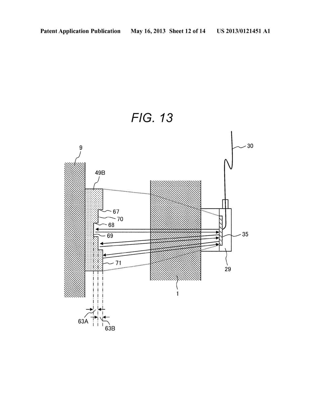 Nuclear Reactor Vibration Monitoring Apparatus and Method of Monitoring     Nuclear Reactor Vibration - diagram, schematic, and image 13