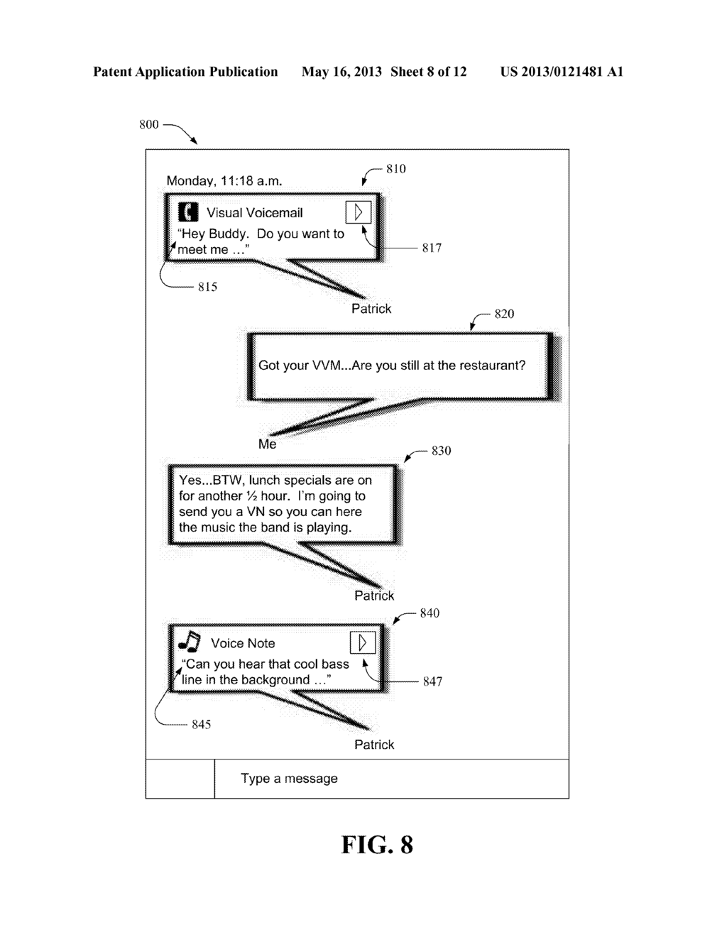 INTEGRATING VISUAL VOICEMAIL WITHIN A THREADED COMMUNICATION ENVIRONMENT - diagram, schematic, and image 09