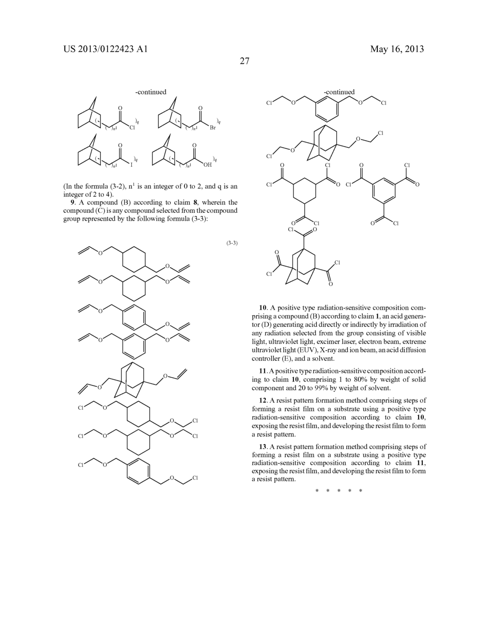 COMPOUND, RADIATION-SENSITIVE COMPOSITION AND RESIST PATTERN FORMATION     METHOD - diagram, schematic, and image 28