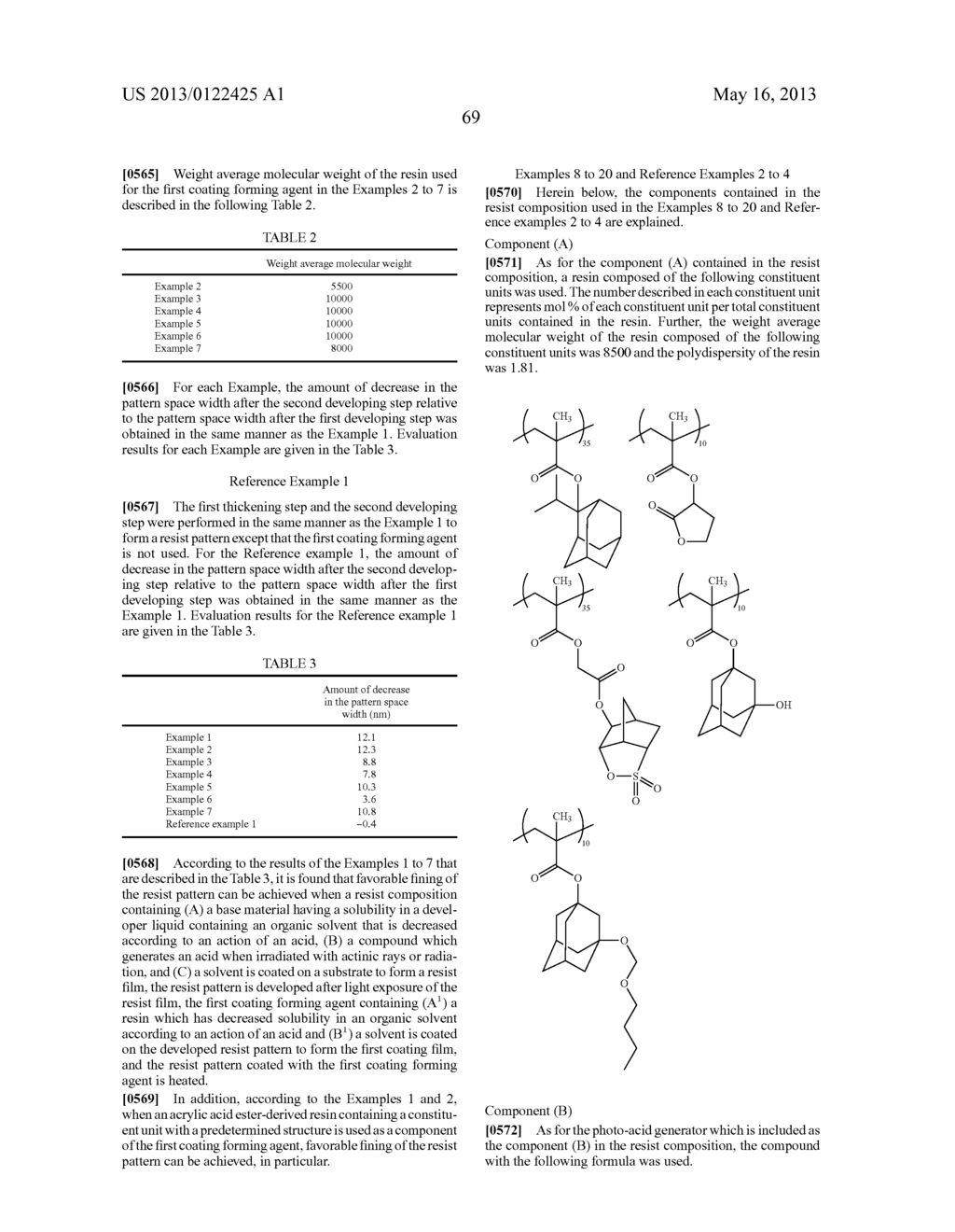 METHOD FOR FORMING FINE PATTERN, AND COATING FORMING AGENT FOR PATTERN     FINING - diagram, schematic, and image 73