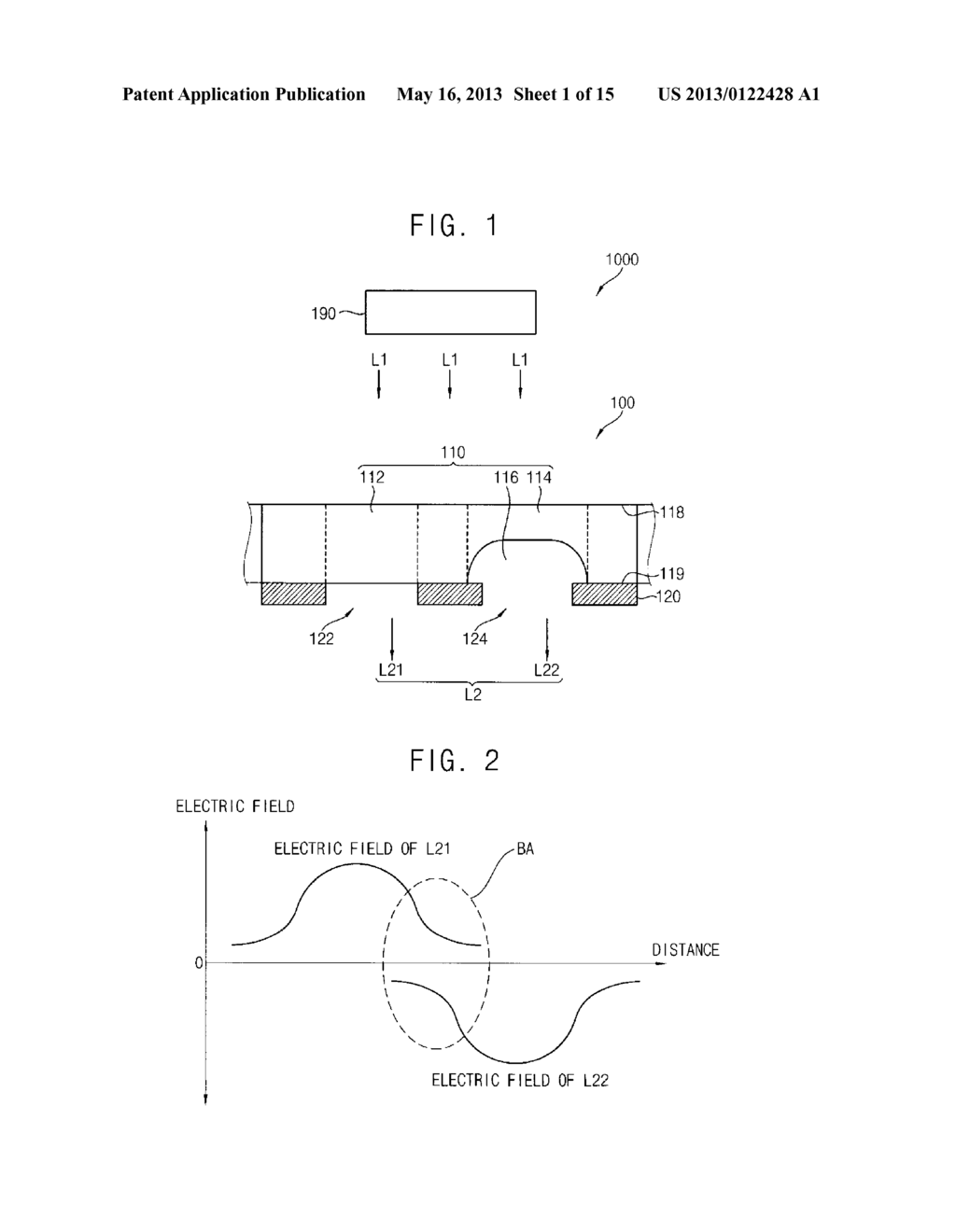 EXPOSURE SYSTEM, METHOD OF FORMING PATTERN USING THE SAME AND METHOD OF     MANUFACTURING DISPLAY SUBSTRATE USING THE SAME - diagram, schematic, and image 02