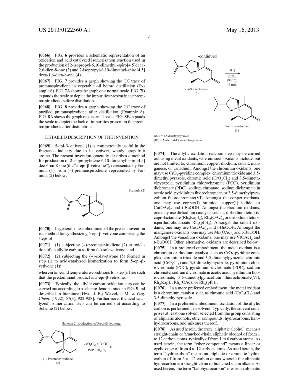 Novel fragrance and methods for production fo 5-epi- -vetivone,     2-isopropyl-6, 10-dimethyl-spiro[4.5]deca-2,6-dien-8-one, and     2-isopropyl-6, 10-dimethyl-spiro[4.5]deca-1, 6-dien-8-one - diagram, schematic, and image 11