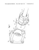 PLUG-TYPE CONNECTOR HAVING A RADIALLY ACTING LATCHING DEVICE diagram and image