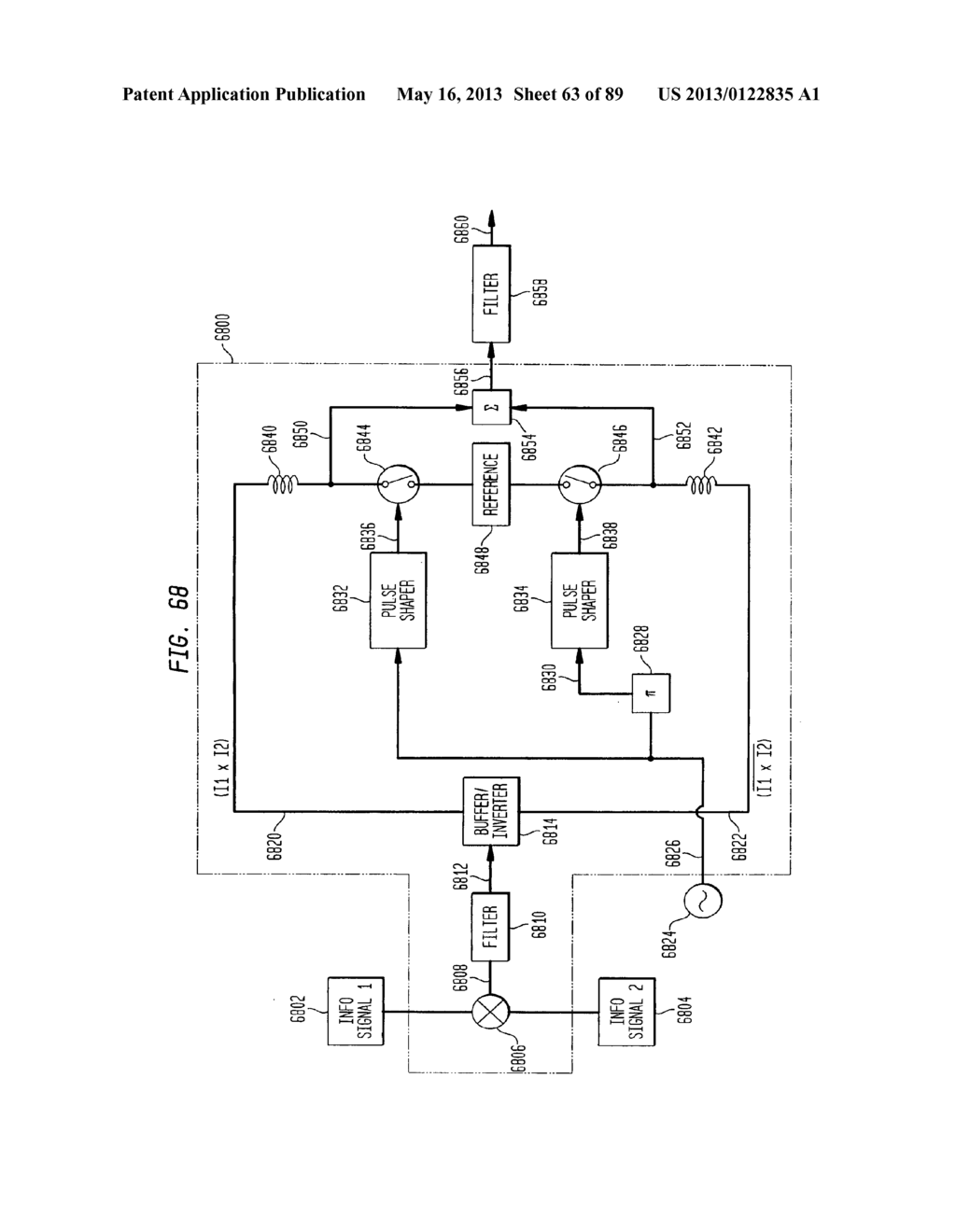 UP-CONVERSION BASED ON GATED INFORMATION SIGNAL - diagram, schematic, and image 64