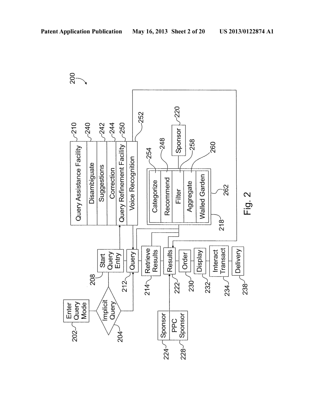 PRESENTING SPONSORED CONTENT ON A MOBILE COMMUNICATION FACILITY - diagram, schematic, and image 03