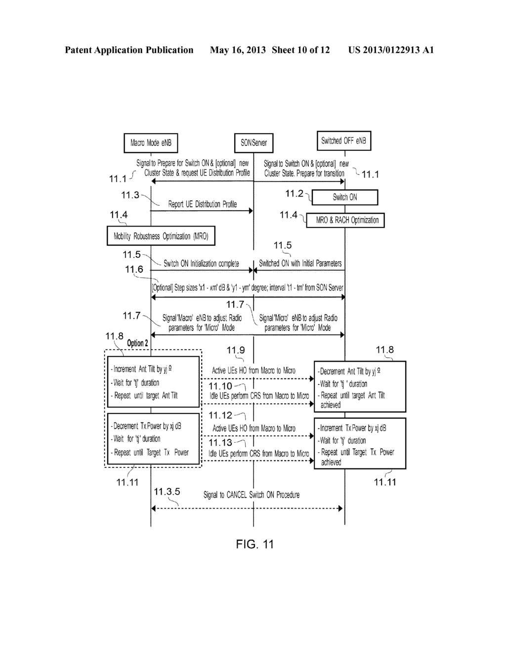 TRANSITION MECHANISM FOR ENERGY EFFICIENT MOBILE OVERLAY NETWORK - diagram, schematic, and image 11