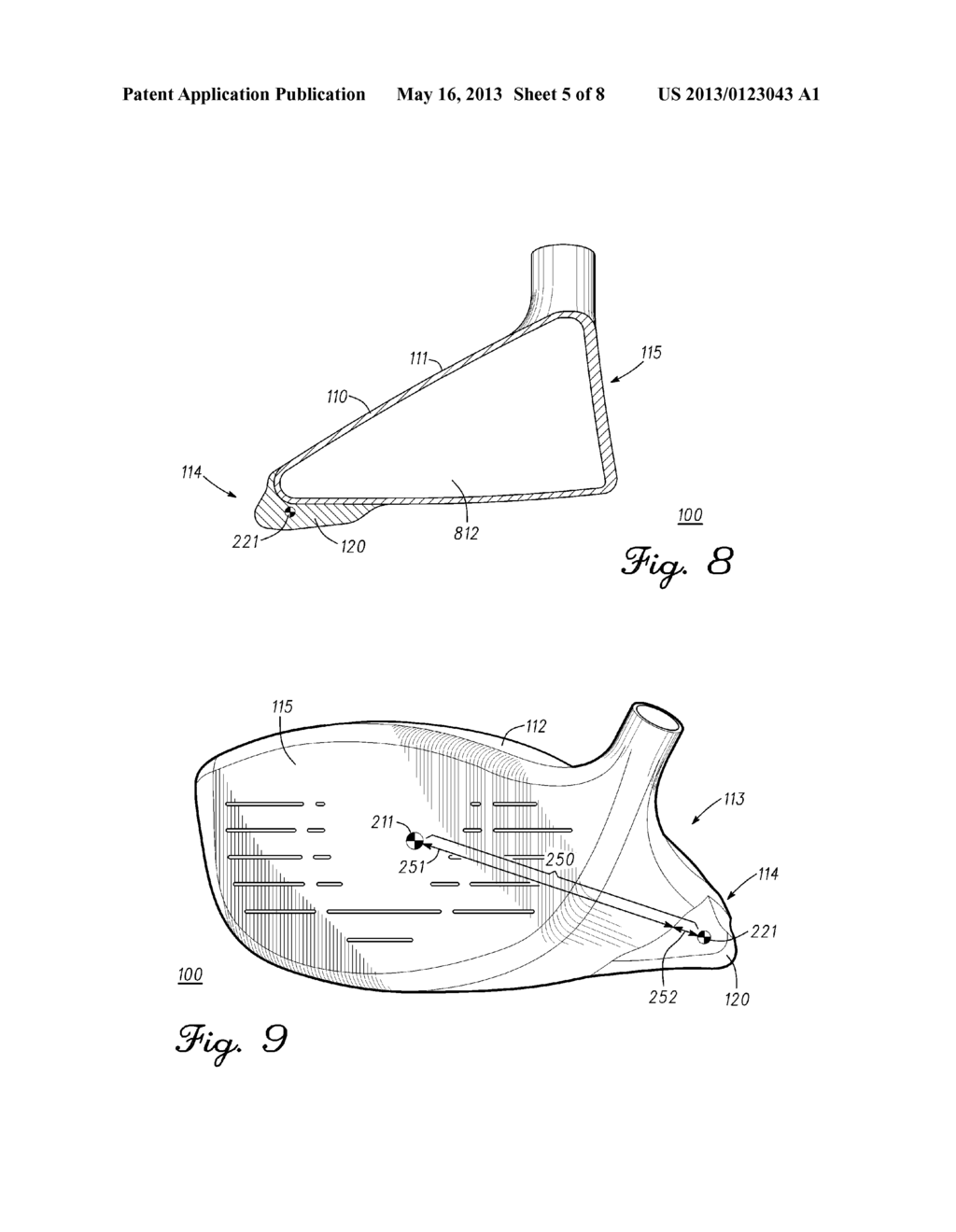 GOLF CLUB HEADS WITH PROTRUSION WEIGHTS AND RELATED METHODS - diagram, schematic, and image 06
