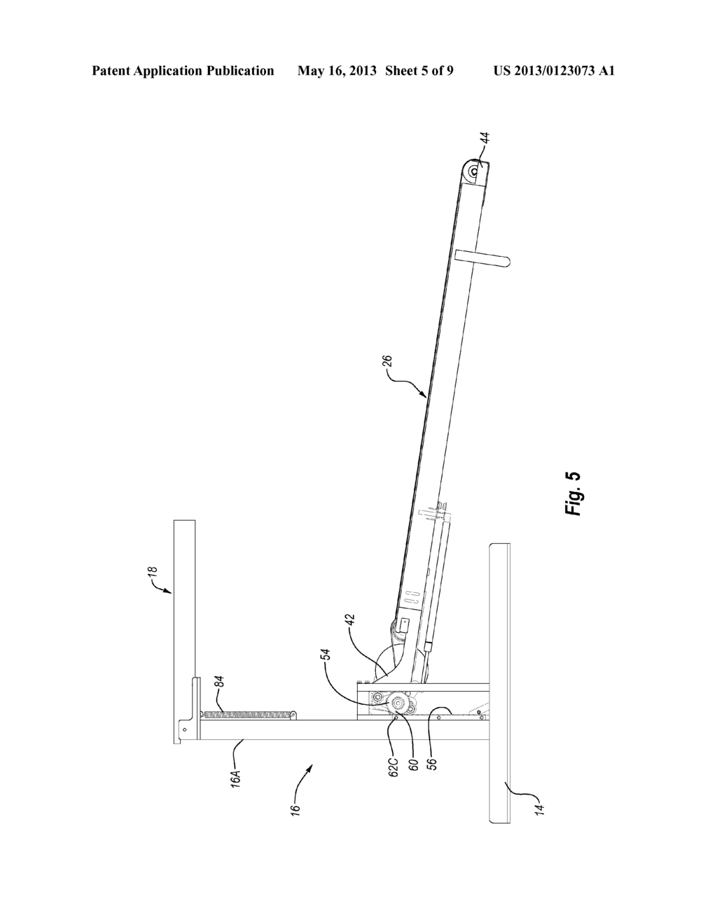 Exercise Device With Rack and Pinion Incline Adjusting Mechanism - diagram, schematic, and image 06