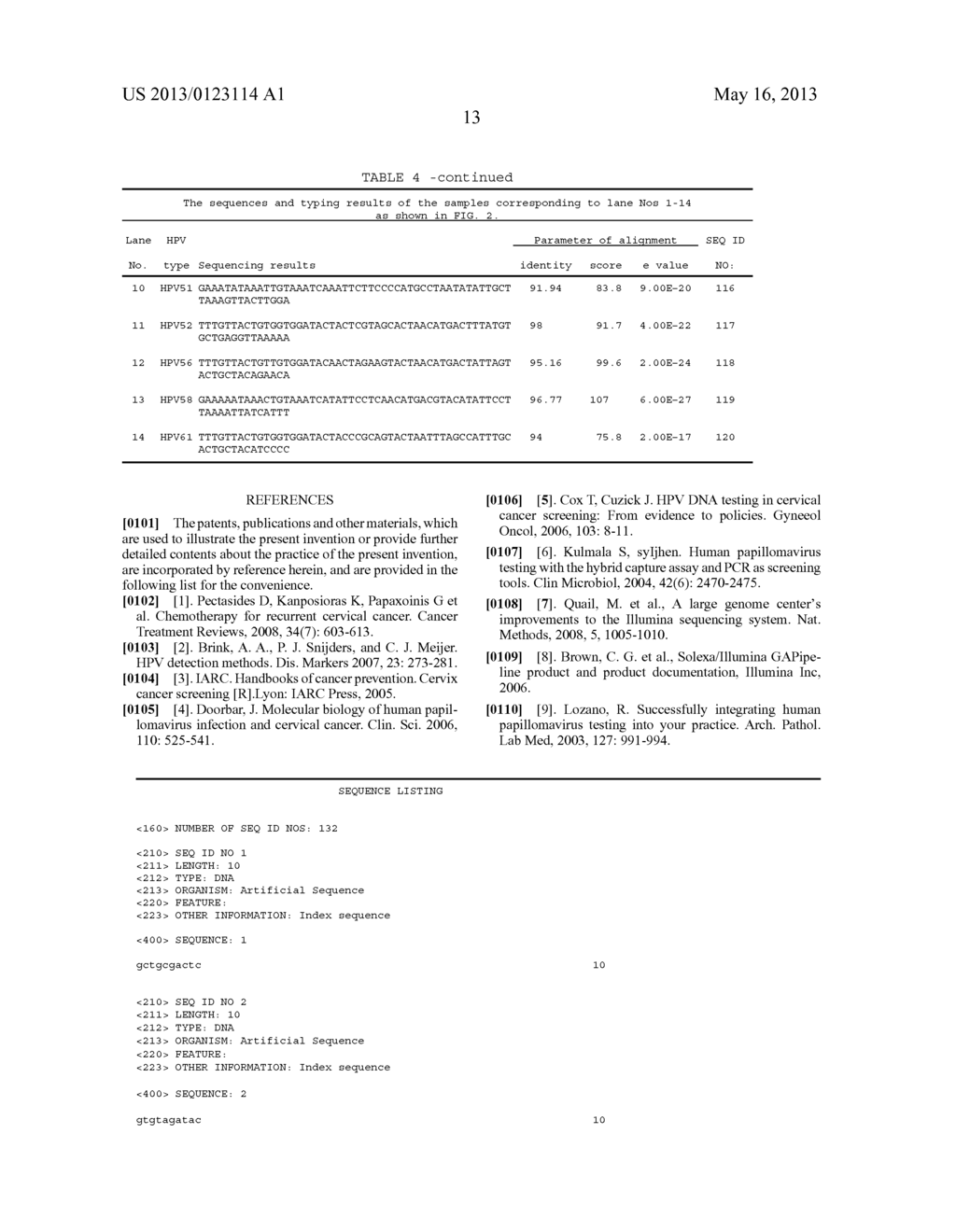 METHOD FOR DETECTING HUMAN PAPILLOMA VIRUS BASED ON SOLEXA SEQUENCING     METHOD - diagram, schematic, and image 15