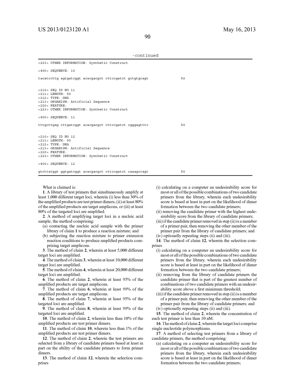 Highly Multiplex PCR Methods and Compositions - diagram, schematic, and image 132