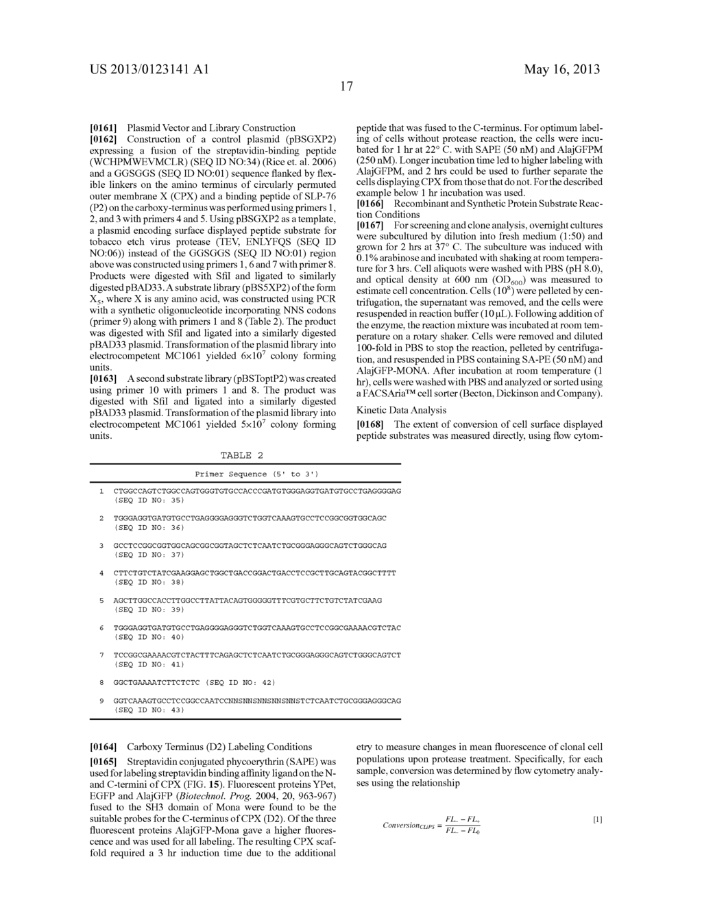 Cellular Libraries of Peptide Sequences (CLiPS) and Methods of Using the     Same - diagram, schematic, and image 35
