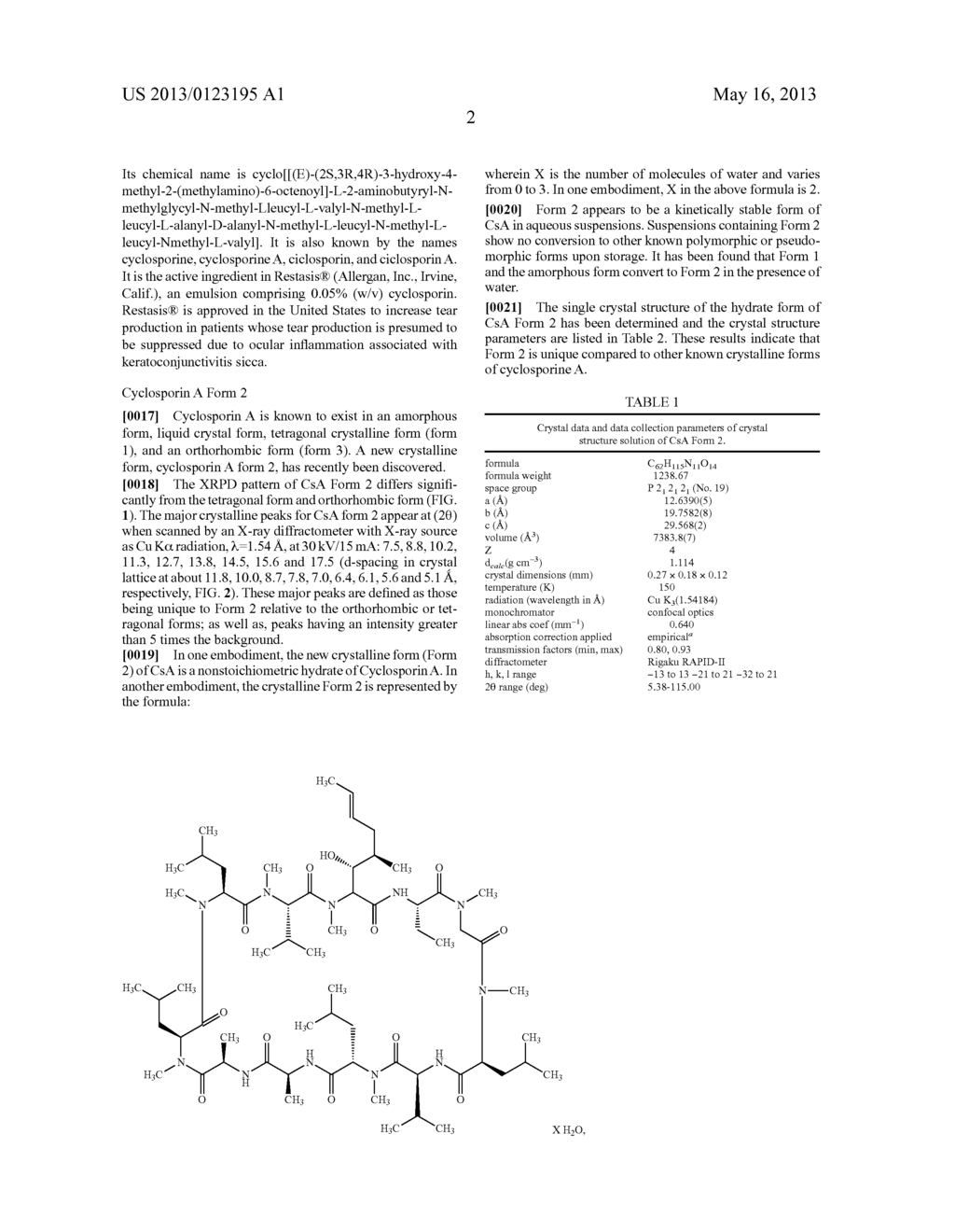 SUSTAINED ACTION FORMULATION OF CYCLOSPORIN FORM 2 - diagram, schematic, and image 11