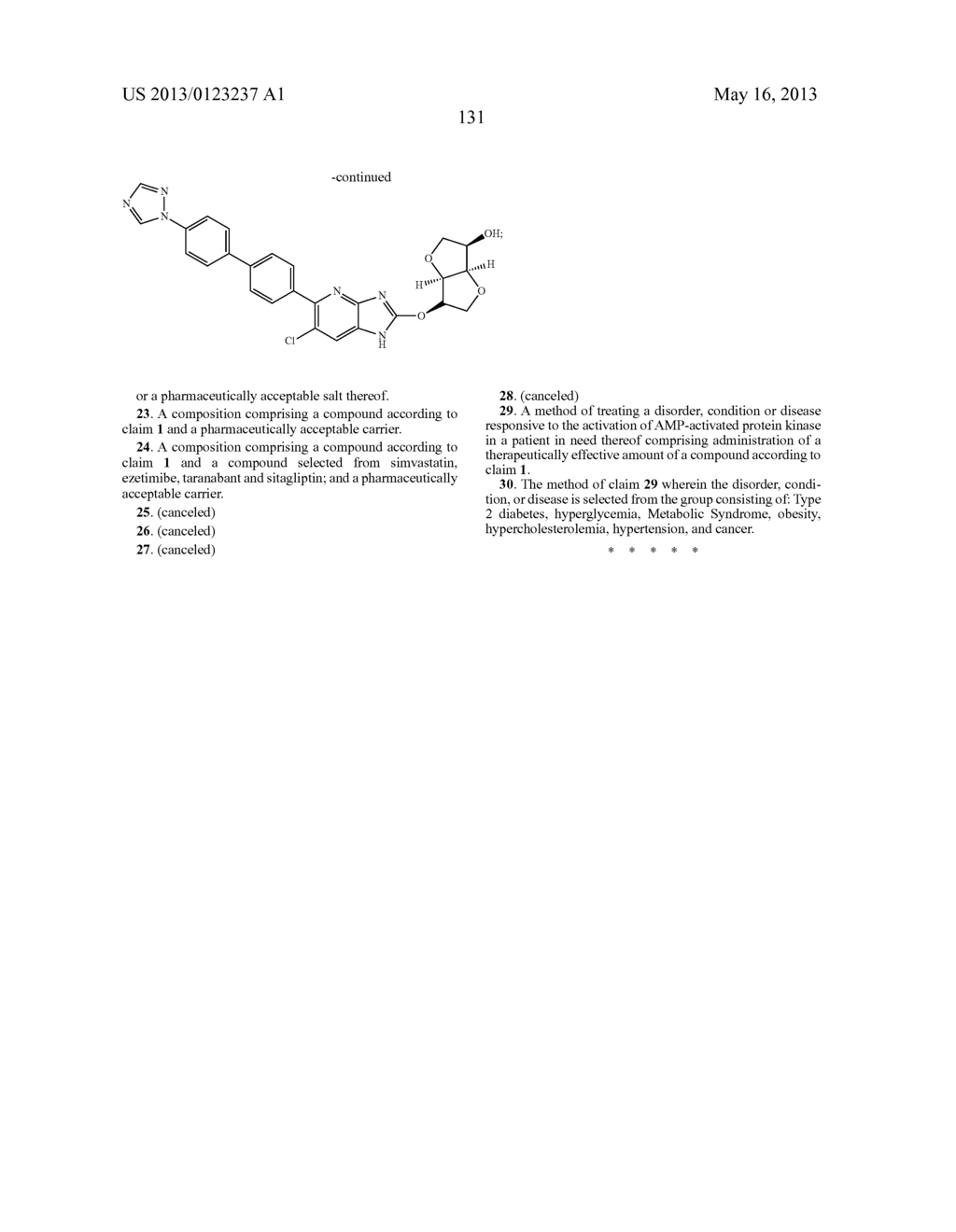 NOVEL CYCLIC AZABENZIMIDAZOLE DERIVATIVES USEFUL AS ANTI-DIABETIC AGENTS - diagram, schematic, and image 132