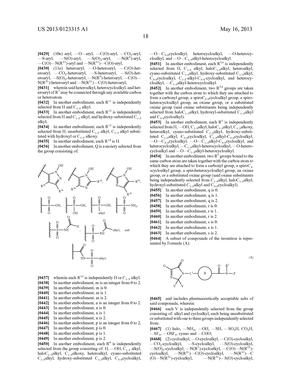 SUBSTITUTED IMIDAZOLONES, COMPOSITIONS CONTAINING SUCH COMPOUNDS AND     METHODS OF USE - diagram, schematic, and image 19