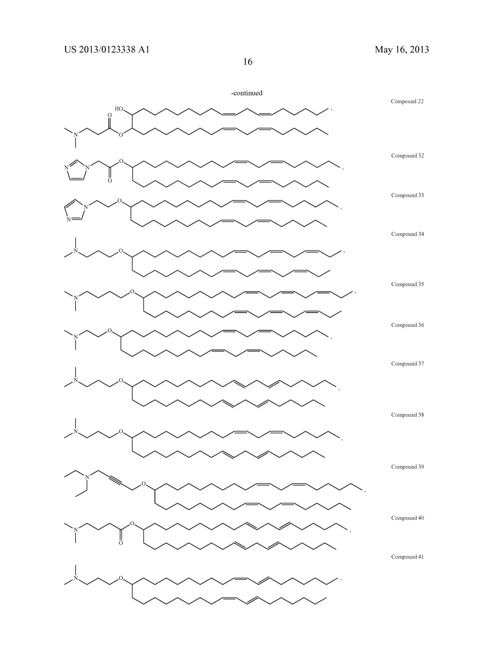 NOVEL CATIONIC LIPIDS AND METHODS OF USE THEREOF - diagram, schematic, and image 17