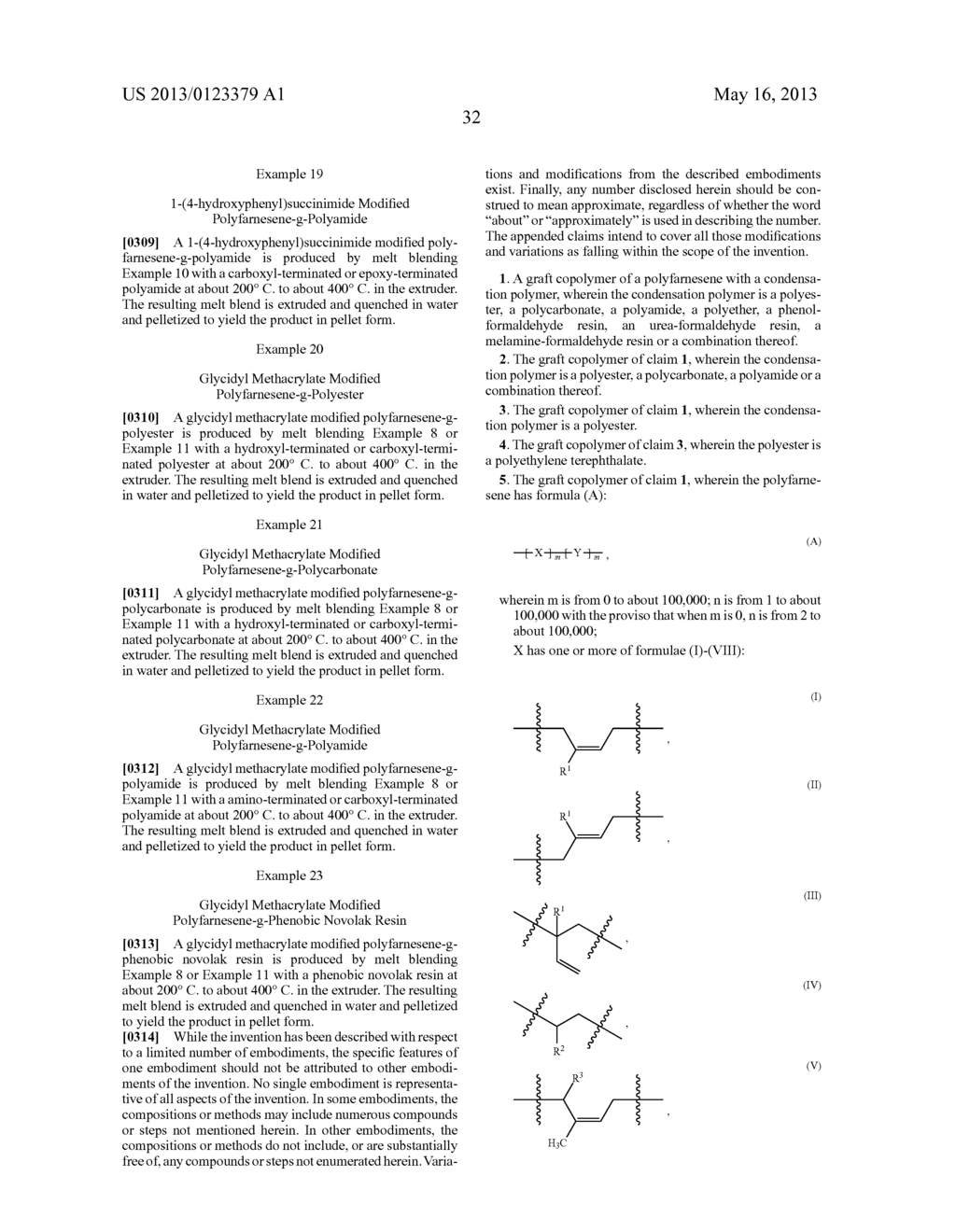 GRAFT COPOLYMERS OF POLYFARNESENES WITH CONDENSATION POLYMERS - diagram, schematic, and image 70