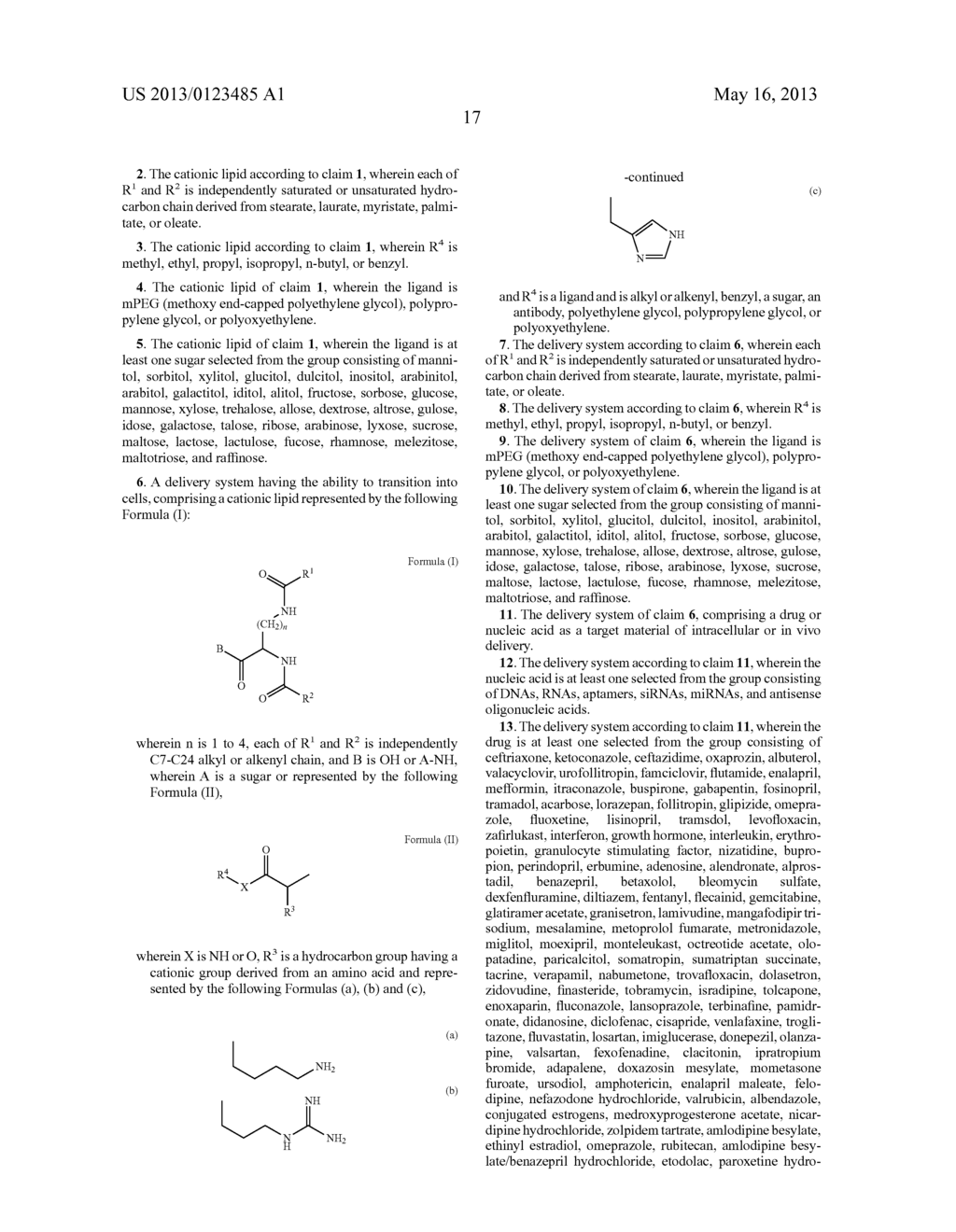 CATIONIC LIPIDS, METHODS FOR PREPARING THE SAME, AND DELIVERY SYSTEMS     HAVING ABILITY TO TRANSITION INTO CELLS COMPRISING THE SAME - diagram, schematic, and image 21