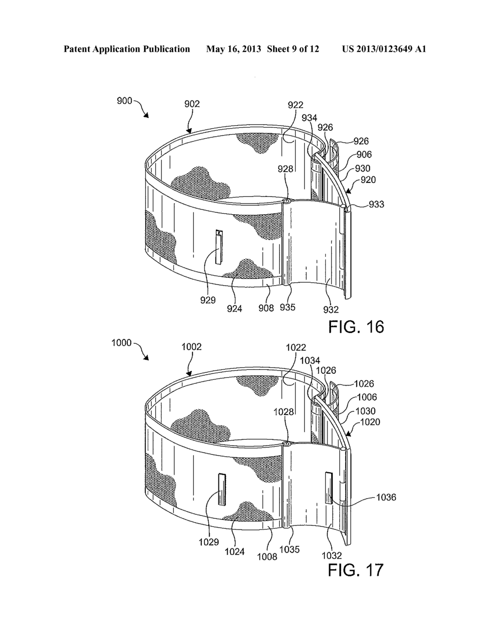 CUFF FOR A BLOOD PRESSURE MEASURING SYSTEM - diagram, schematic, and image 10